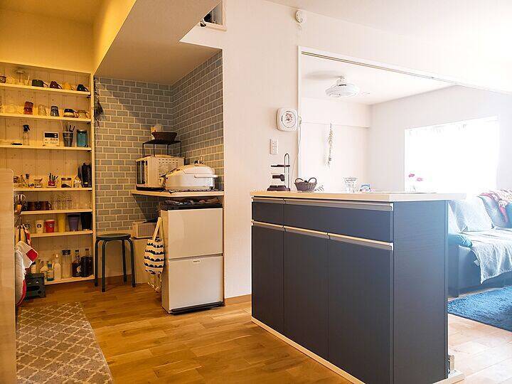 「バーカウンターが良い仕事♪見映えも機能も整ったスッキリ快適なキッチン」 by sanoaさん