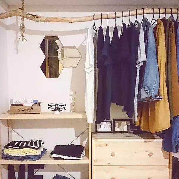 「開けるたびに気分があがる♪見せるクローゼットの実例集」の画像