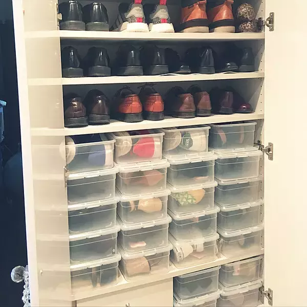 「重ねられるから便利！ダイソーの「フタ付き収納ボックス」」の画像