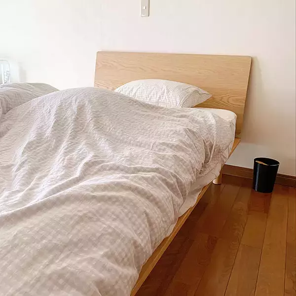 「シンプルで使いやすい♡無印良品のベッドアイテムで快適なベッド作り」の画像