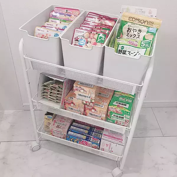 「こんな使い方もできるなんて！キッチンワゴンの便利な活用法」の画像