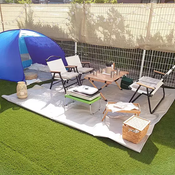 「出かけなくてもアウトドア気分♪おうちキャンプの実例10選」の画像