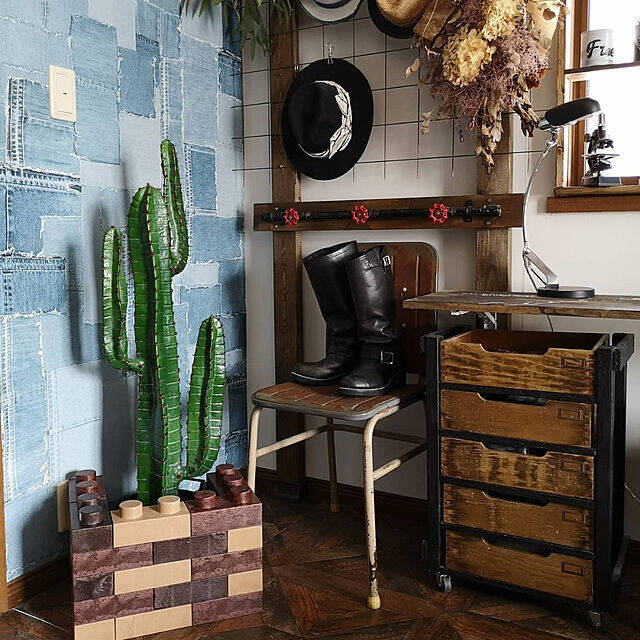 インテリアにも使える！ブロック&レンガなどの積み材を使ったDIYアイデア