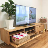「家族みんなが使いやすい収納スペースを目指す☆テレビ台収納アイディア」の画像3