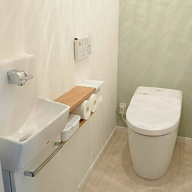 生活感を出さずに整然とした空間に。トイレ収納は無印良品におまかせ☆