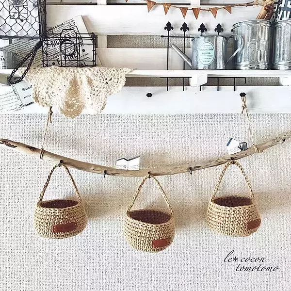 「編み物でインテリアやおうち時間を充実させたい☆編み方別おすすめ作品集」の画像