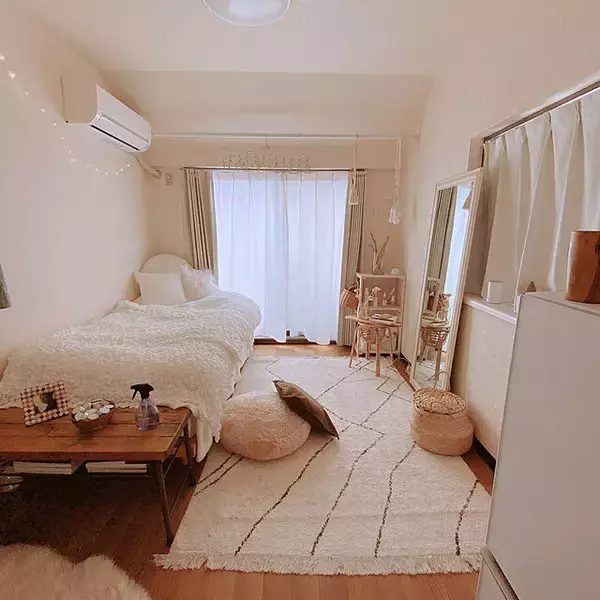 「「16.5m2。狭さ忘れるリラックス感で包み込む、ゆったりナチュラルなお部屋」 by smallroomさん」の画像