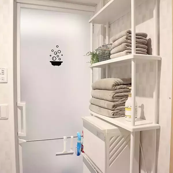 「出し入れしやすく見栄えもばっちり☆バスタオルの使いやすい収納アイディア」の画像