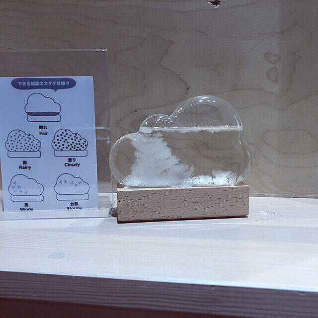 お家の中に天気が飾れる♪クラウド型のストームグラスをご紹介