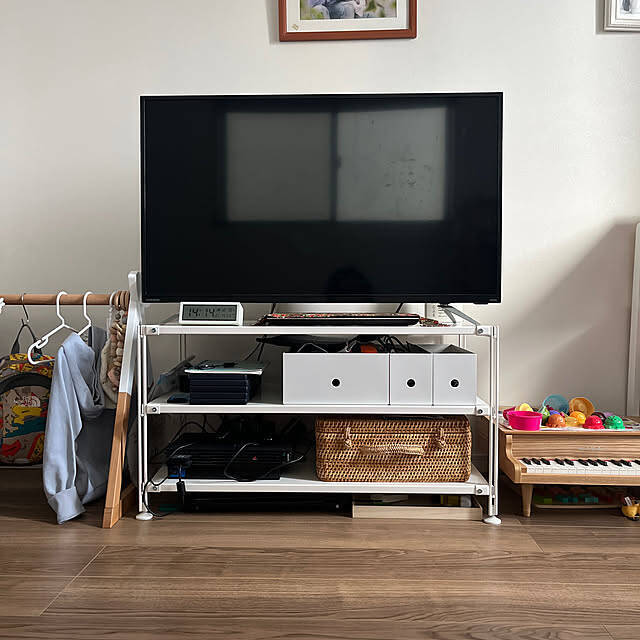 どんな場所にもなじむ収納家具♪フレキシブルに使える無印良品のスチールユニットシェルフ