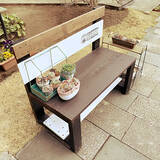 「お手製のベンチで彩る、くつろぎ空間。個性豊かなベンチのDIYアイデア集」の画像2