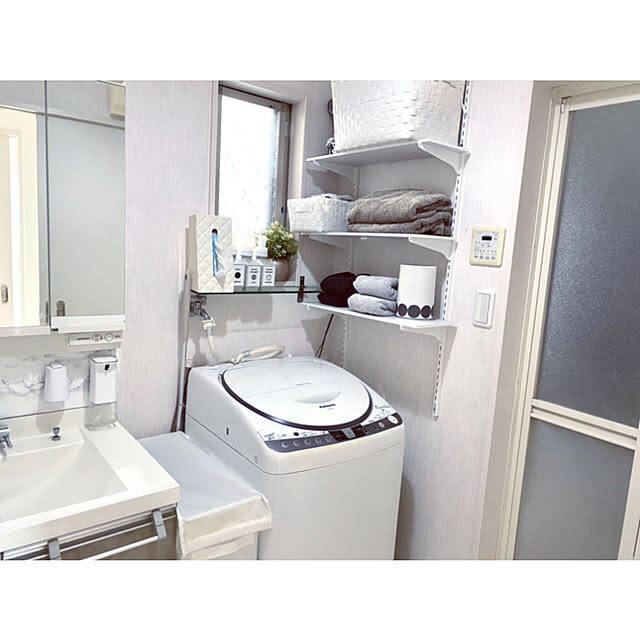 洗濯機周りをすっきり片付ける♪IKEAのランドリー収納を使った実例6選