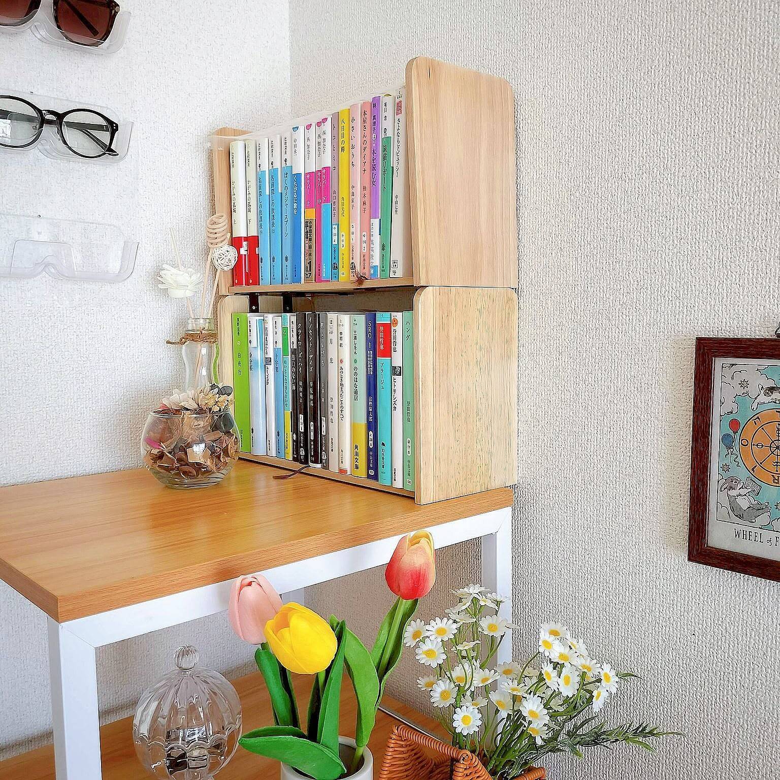 「ブックエンドが大変身！文庫本にぴったりのミニシェルフ」 by 38さん