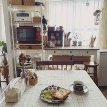 「ナチュラルなぬくもりを品よく味わう、カフェ風キッチン」 by sakuraさん