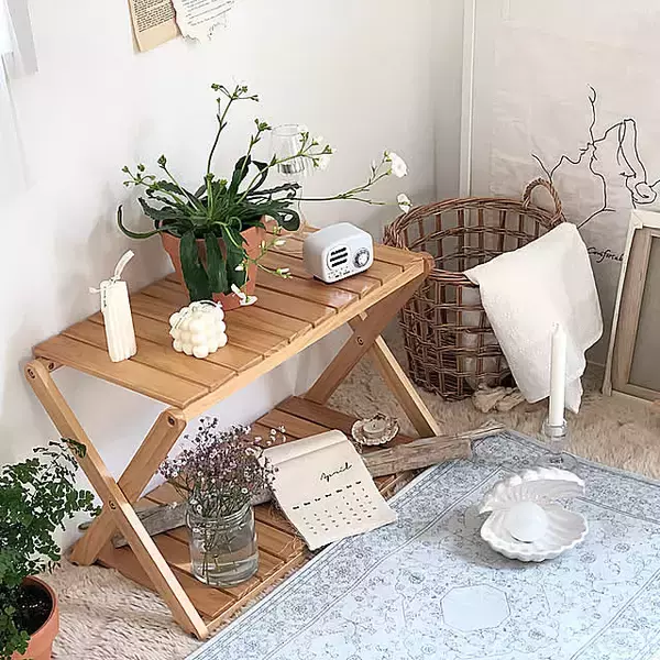 コンパクトにたためるのがうれしい♪手軽に収納を増やせる、ベルメゾンの折りたたみラック