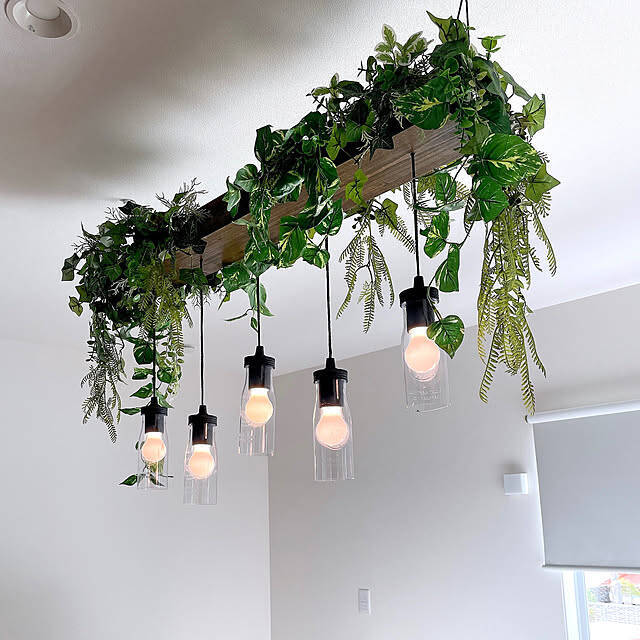 シンプルだからアレンジ自由自在♪ダイソーのSMD電球ペンダントライトのリメイクアイデア6選