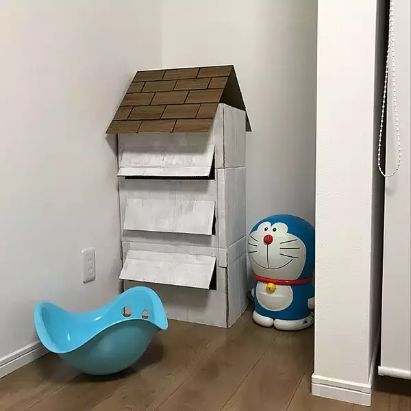 「リーズナブルな収納をしたい方も必見！段ボールを使った整理整頓アイデア」の画像