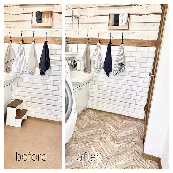 「部屋が一気に見違える！憧れのヘリンボーン柄のある暮らし」の画像