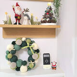 「季節感たっぷりの作品で冬のお部屋を作る。クリスマスリースの実例」の画像7