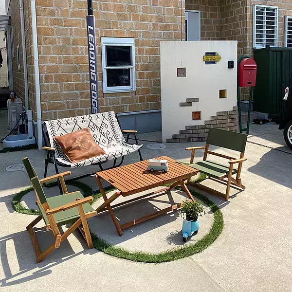 「くつろぎのひととき♡ニトリのアウトドアチェアのあるお部屋」の画像