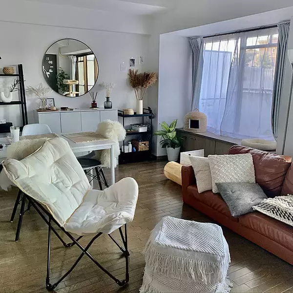 「くつろぎのひととき♡ニトリのアウトドアチェアのあるお部屋」の画像