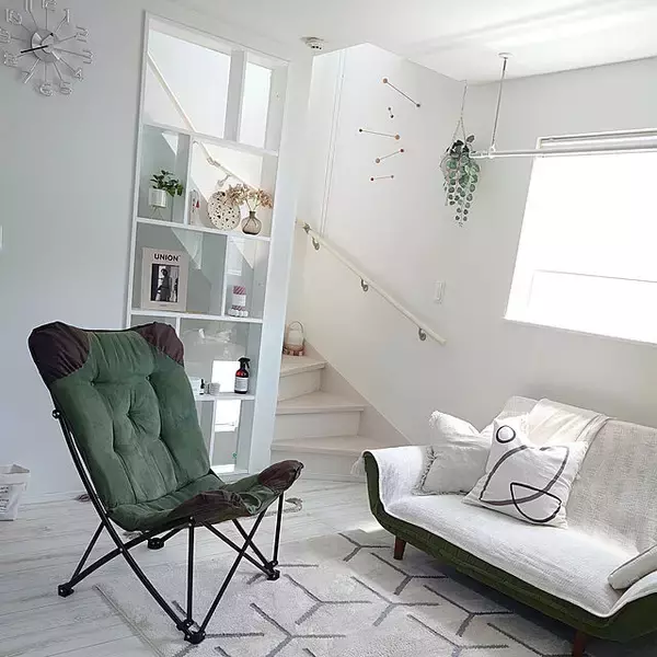 「くつろぎのひととき♡ニトリのアウトドアチェアのあるお部屋」の画像