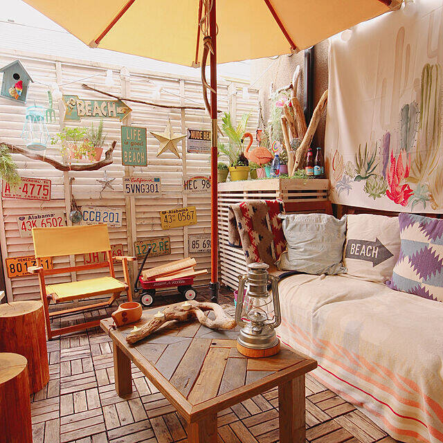 くつろぎのひととき♡ニトリのアウトドアチェアのあるお部屋