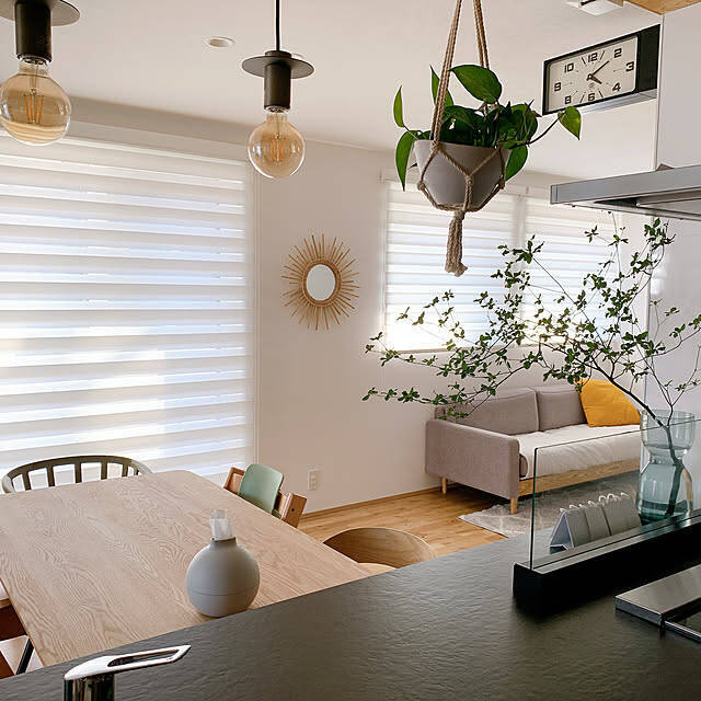 「コンパクトに暮らしに馴染む、長方形の両面時計」 by suzumaruさん