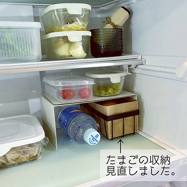 ほしい食材がパッと見つかる！ラクチンだから続けやすい、冷蔵庫の中の収納の工夫