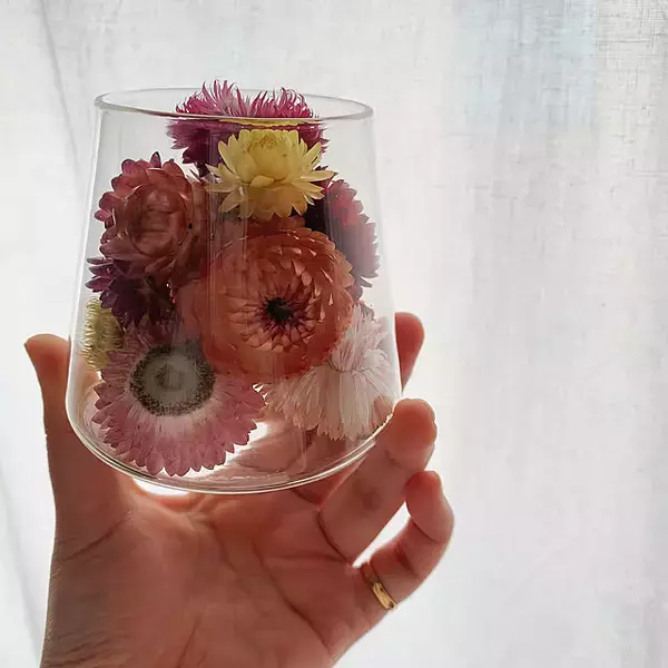 「「好みの容器に詰めるだけ♪ドライフラワーの簡単アレンジ」 by nao.roomさん」の画像