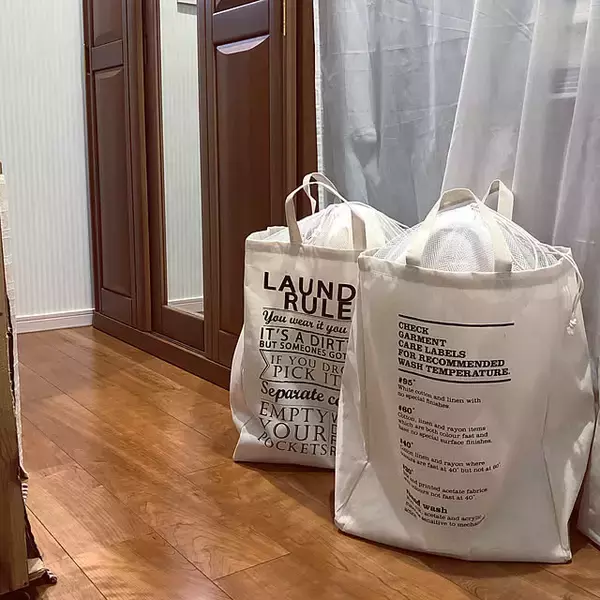 「「何かいい収納方法はないかな」と思ったら試してほしい！ダイソーのランドリーバスケット活用アイデア」の画像