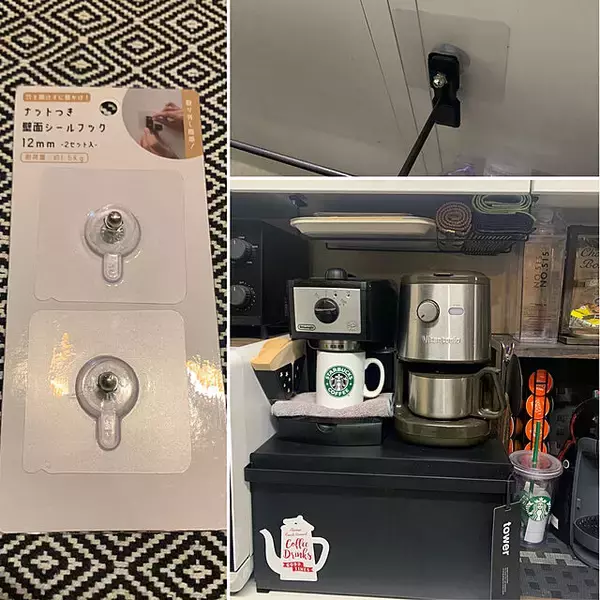 「こんな使い方もあったの？目からウロコの100均フック活用術」の画像