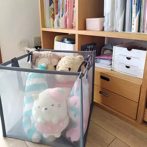 「どんなおもちゃもストレスフリーでスッキリ片付く！おもちゃ収納にピッタリなダイソー商品」の画像