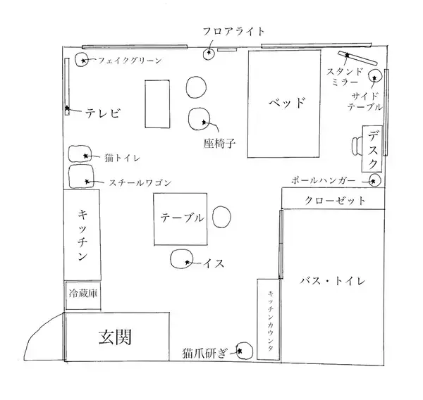 「「40m2。透明感と開放感が突き抜けた、モノトーン×無機質な明るいお部屋」 by ERIKAさん」の画像