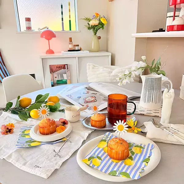 「一枚で気分が上がる！ペーパーナプキンで日常をセンスアップ」の画像