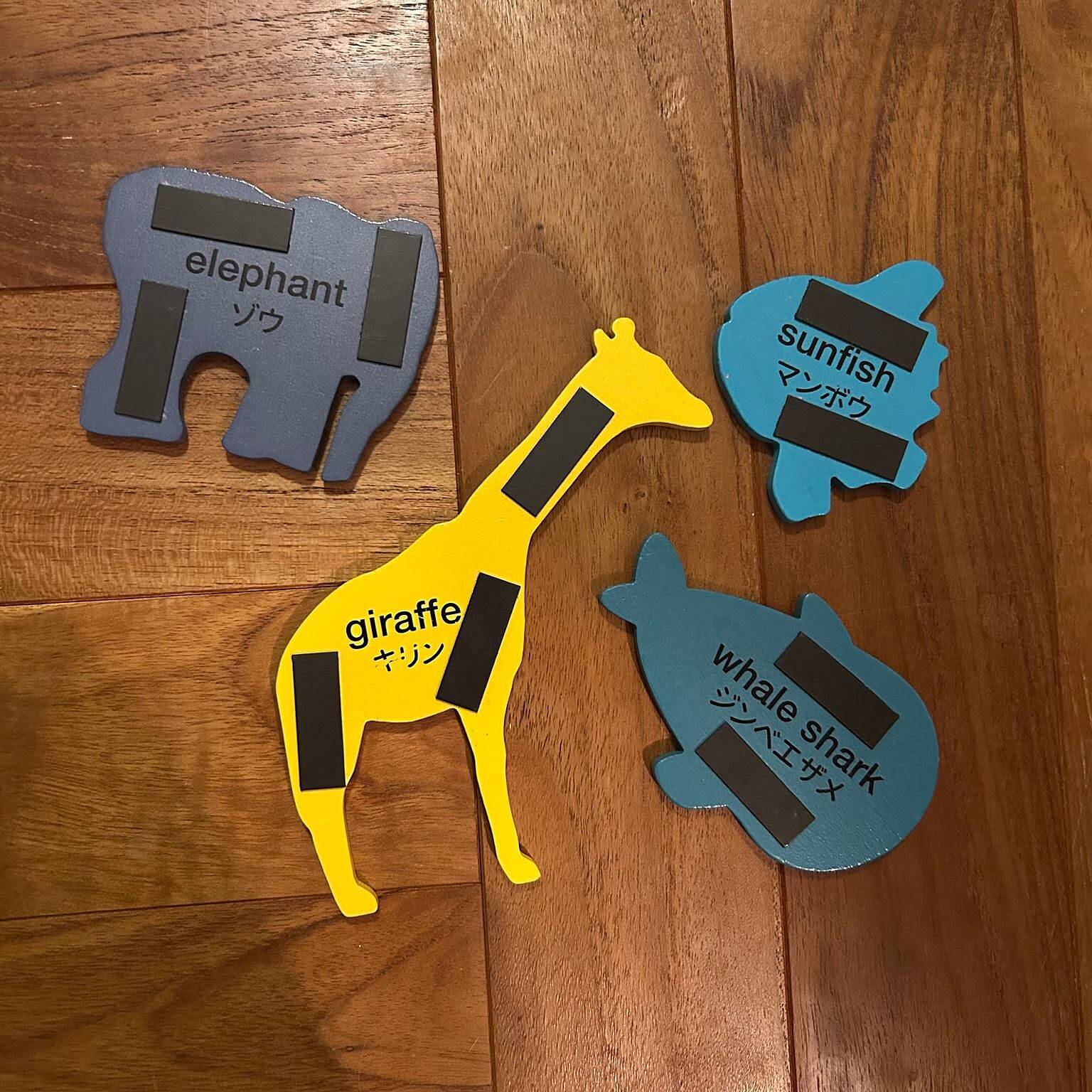 「1STEPでサクサクつくれる、物語が動き出す木製動物マグネット」 by miri_bukkoさん