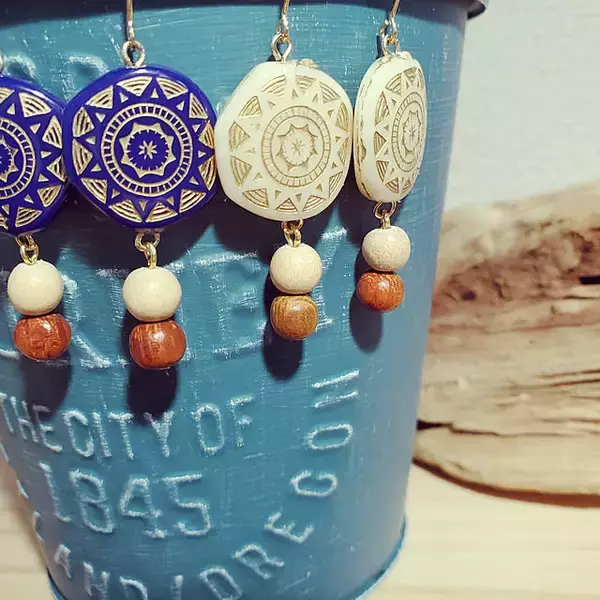 「ウッドビーズで気軽に楽しむ、ナチュラル雑貨のハンドメイドアイデア」の画像