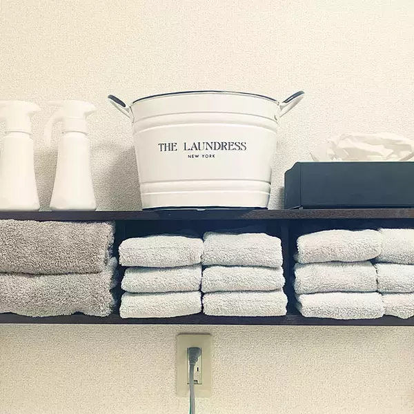 「スッキリシンプルなホテルライクに憧れる♡洗面所の整理整頓アイデア10選」の画像