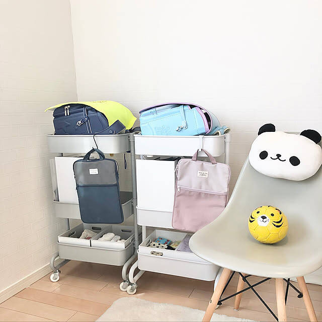 キッチンの整頓から子ども用品の収納まで幅広く活躍♪キッチンワゴンの便利な活用法10選