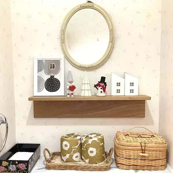 「収納もディスプレイも欲しかったが叶う！ニトリのウォールシェルフ活用アイディア」の画像