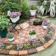 お庭ではもちろん室内でも活用できる！ナチュラル感が魅力のレンガDIY