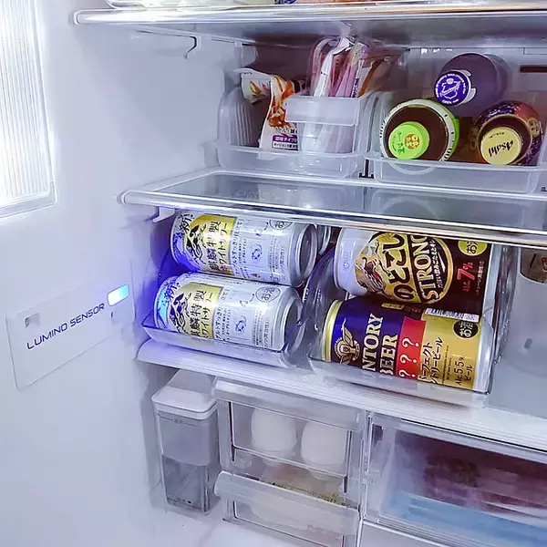 「ひと目で食材の位置がわかる♪ごちゃつきを防ぐニトリの冷蔵庫収納」の画像