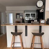 「お部屋の雰囲気もワンランクアップ♪実用的でインテリアとしても楽しめるキッチンカウンターのDIY実例」の画像2