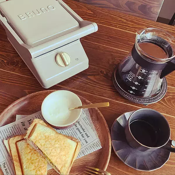 「できたてをおいしく♪おうちごはんをグレードアップしてくれるホットサンドメーカー」の画像