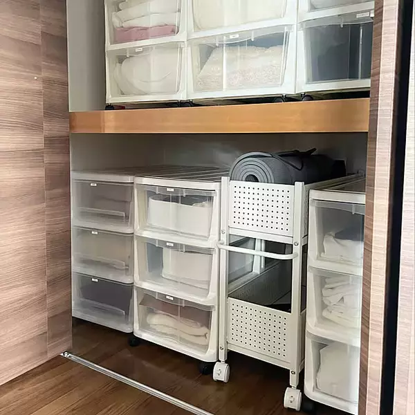 「出し入れしやすくして使い勝手アップ♪ニトリのアイテムを活用して押入れ収納を快適に」の画像