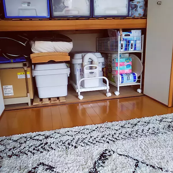 「出し入れしやすくして使い勝手アップ♪ニトリのアイテムを活用して押入れ収納を快適に」の画像