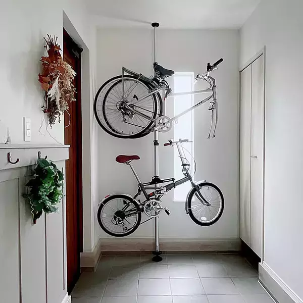 自転車の定位置決定♪邪魔にならない自転車の置き方アイデア
