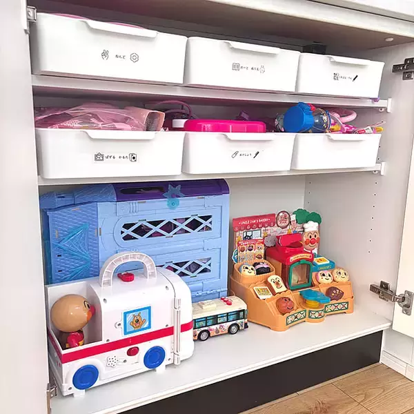 「シンプルで分かりやすいから準備も片付けも自分でできる♪子どもが使いやすい収納アイデア6選」の画像