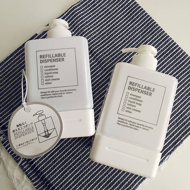 生活感の出やすいシャンプーや洗剤に統一感を！100均の詰め替えボトル6選