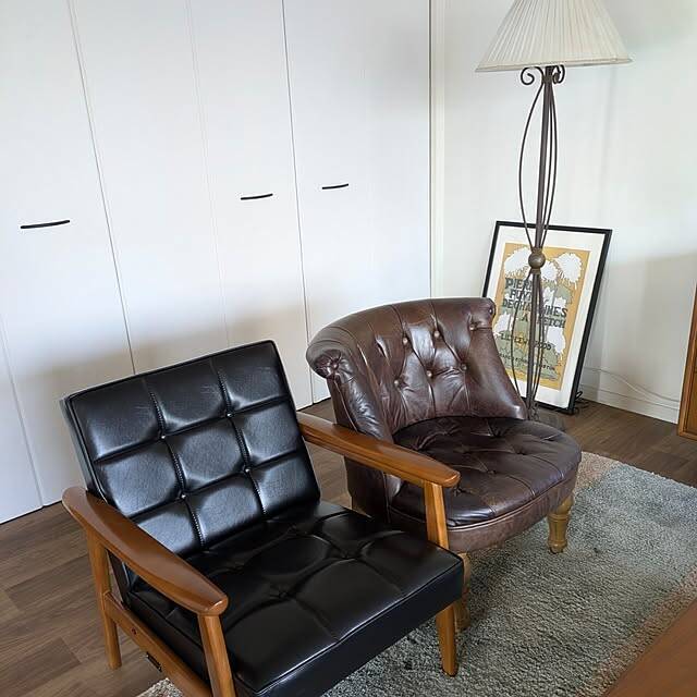 「広く大きな窓のある、ミッドセンチュリー×インダストリアルな住まい」 by okayuさん